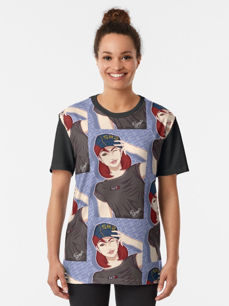FemShep- Mass effect Graphic T-Shirt
