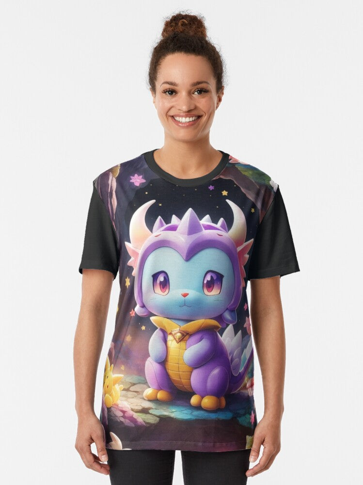 001 Cute Chibi Dragon Graphic T-Shirt