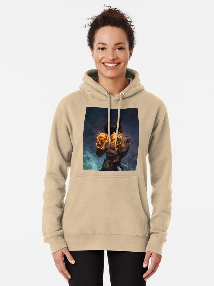 Fiery Boxer Anime Style Illustration Classic T-Shirt