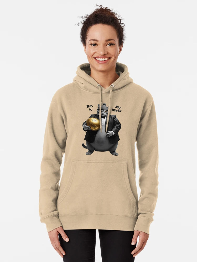 Fat Cat in Tuxedo – "This Is My World" Vintage Meme Art Classic T-Shirt