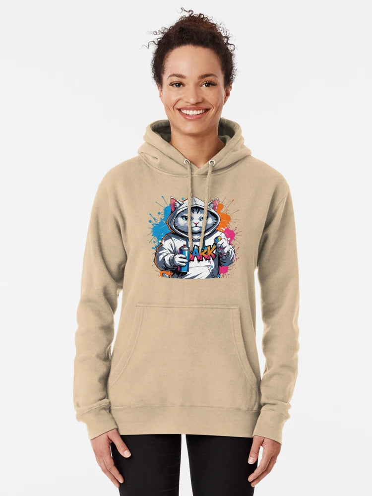 "Urban Paws: Graffiti Cat in Hoodie" Classic T-Shirt