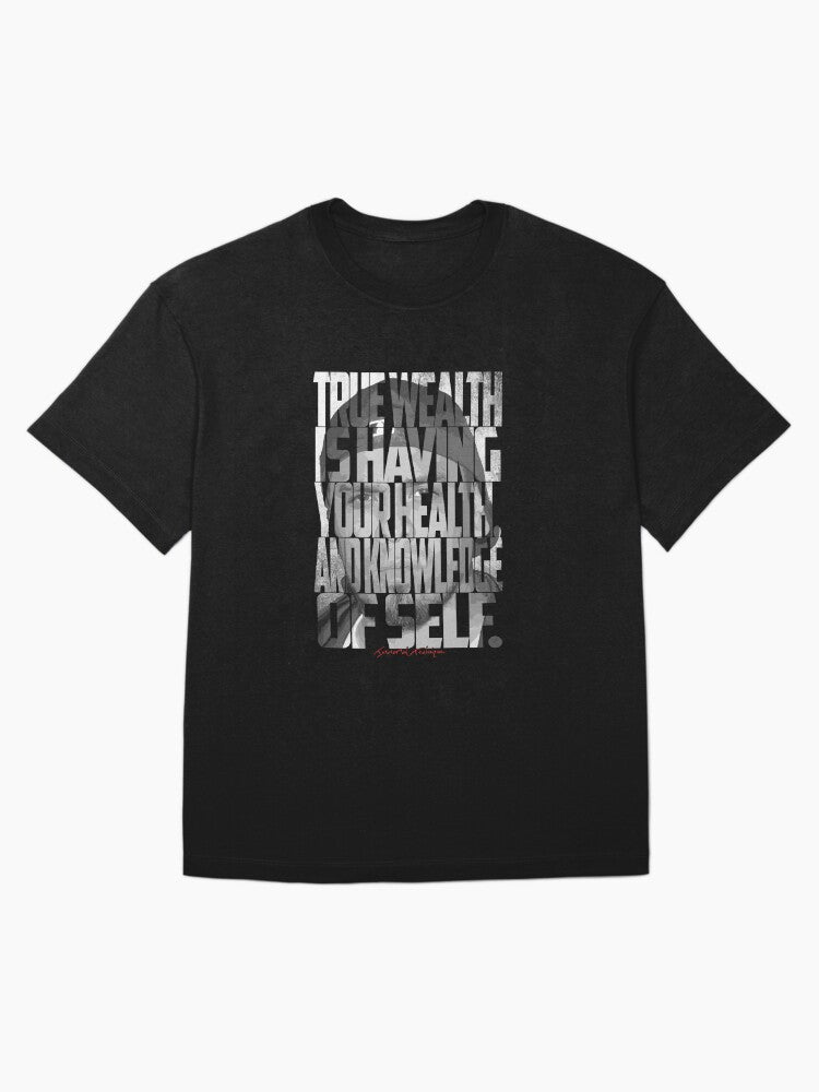 Immortal Technique Portrait with Lyric Typography Oversized T-Shirt Style001