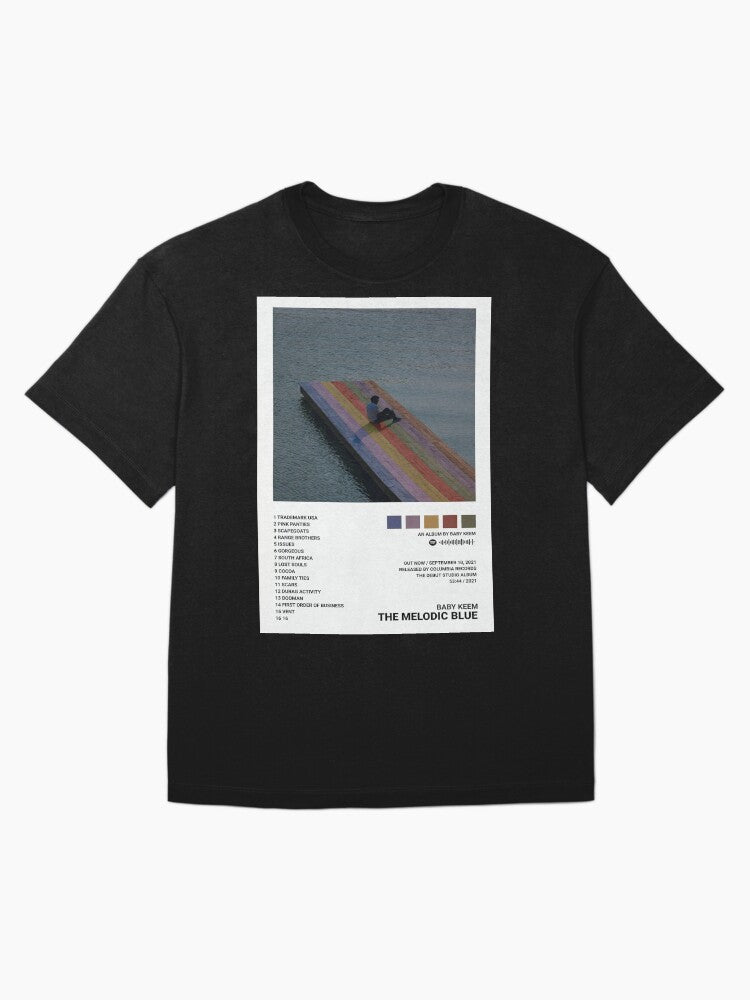The Melodic Blue Alternative Musician Poster Oversized T-Shirt