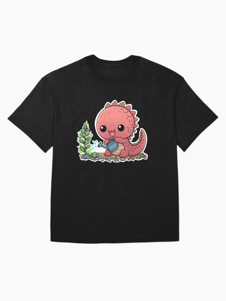 #3 Scaly Monster watering plants Oversized T-Shirt