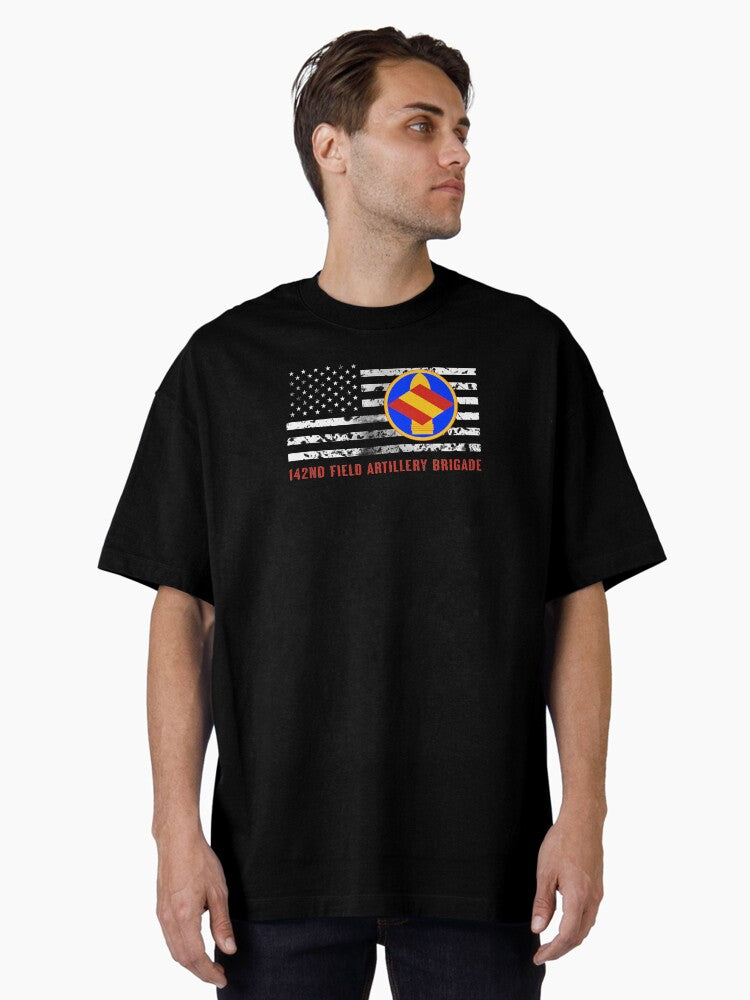 142nd Field Artillery Brigade Oversized T-Shirt