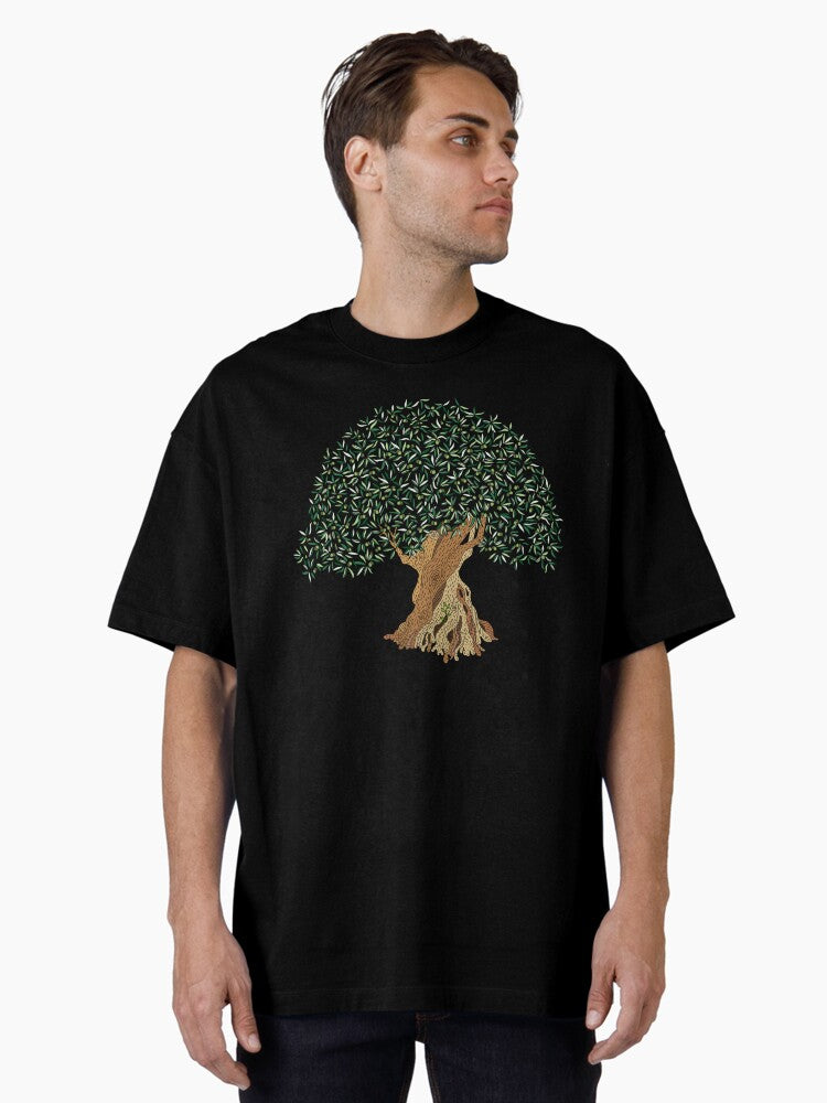 1110 Years Old Olive Tree Oversized T-Shirt