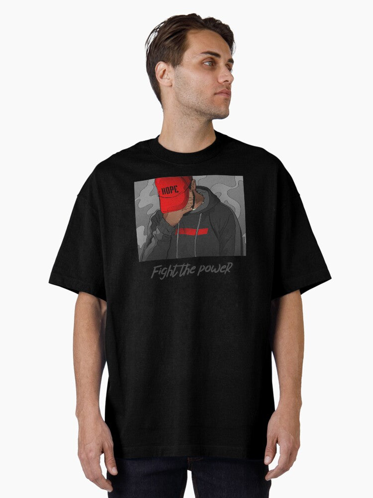 Fight the power Hip Hop Music Oversized T-Shirt