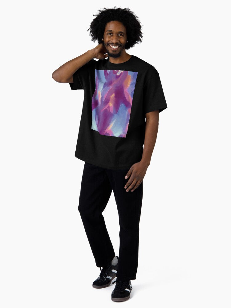 *CAPTAIN EO INTENSE LOOK ABSTRACT PORTRAIT LEGEND DANCE MUSIC* Oversized T-Shirt