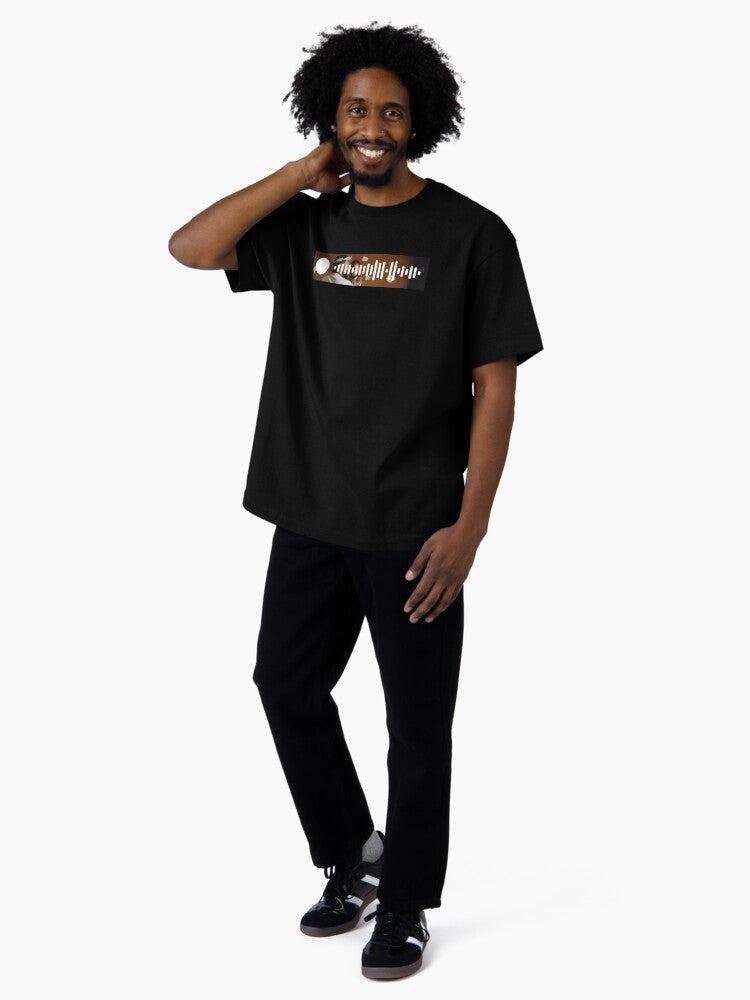 Father Time - Kendrick Lamar Spotify Scan Code Oversized T-Shirt