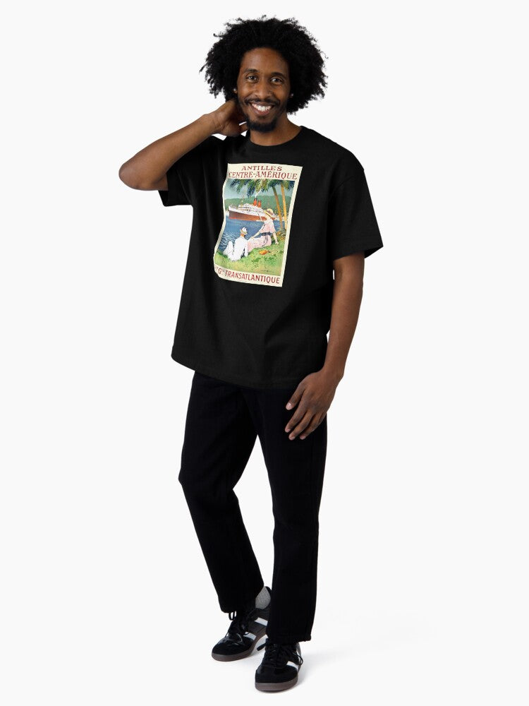 1920 ANTILLES and CENTRAL AMERICA Cruise Ship Poster Oversized T-Shirt