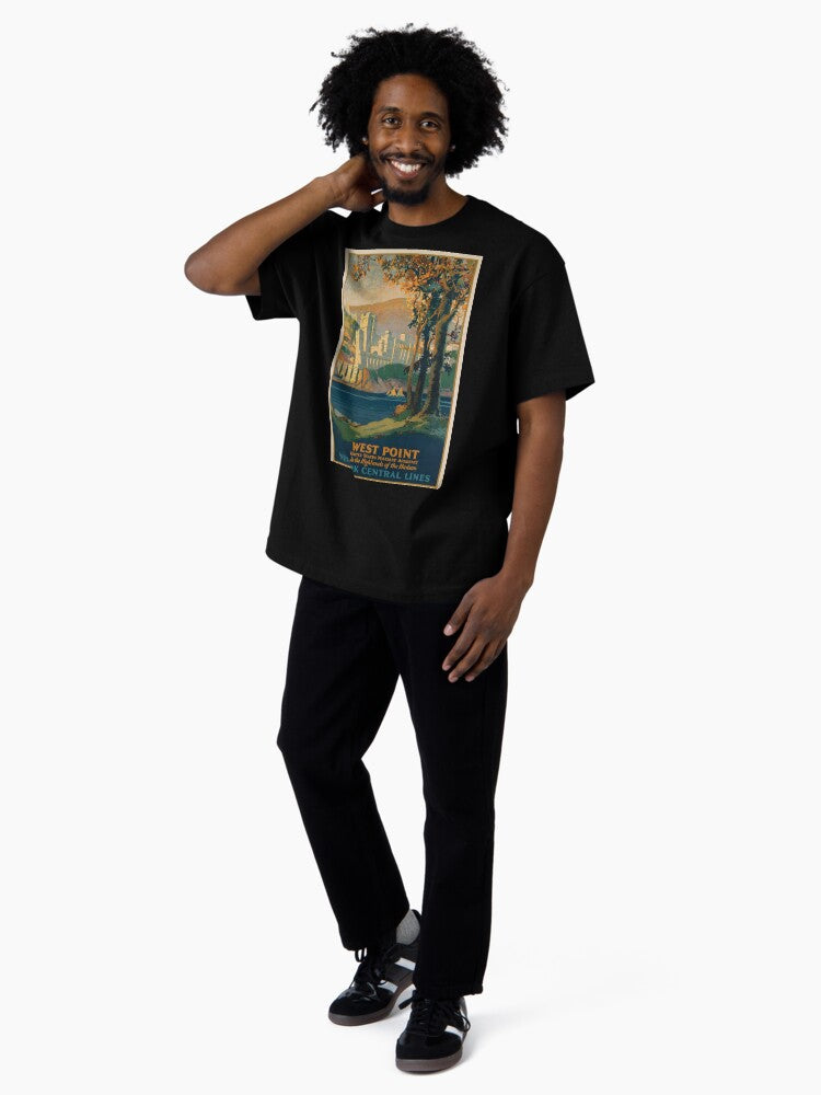 West Point vintage travel poster Oversized T-Shirt