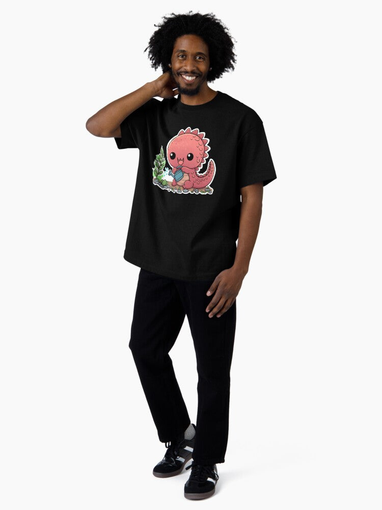 #3 Scaly Monster watering plants Oversized T-Shirt
