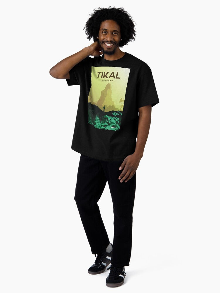 Guatemala travel poster wall art Oversized T-Shirt