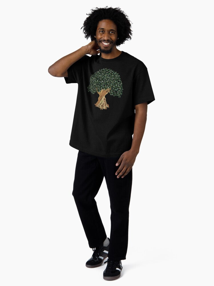 1110 Years Old Olive Tree Oversized T-Shirt