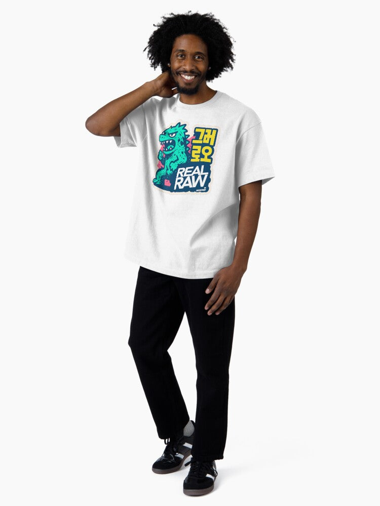 "RAW KAIJU – Urban Monster Style" Oversized T-Shirt