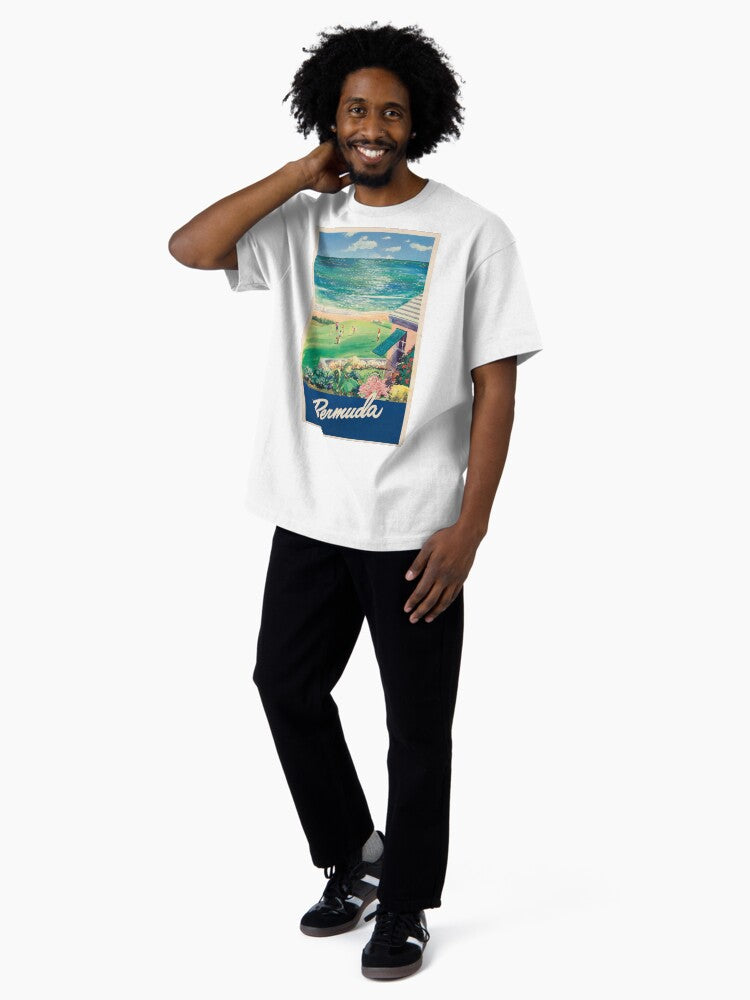 Bermuda vintage travel poster Oversized T-Shirt