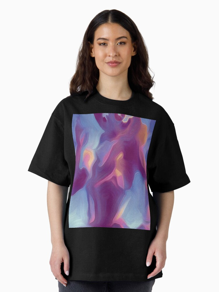 *CAPTAIN EO INTENSE LOOK ABSTRACT PORTRAIT LEGEND DANCE MUSIC* Oversized T-Shirt