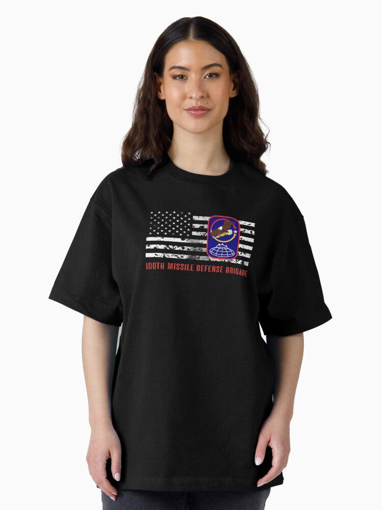 100th Missile Defense Brigade Oversized T-Shirt