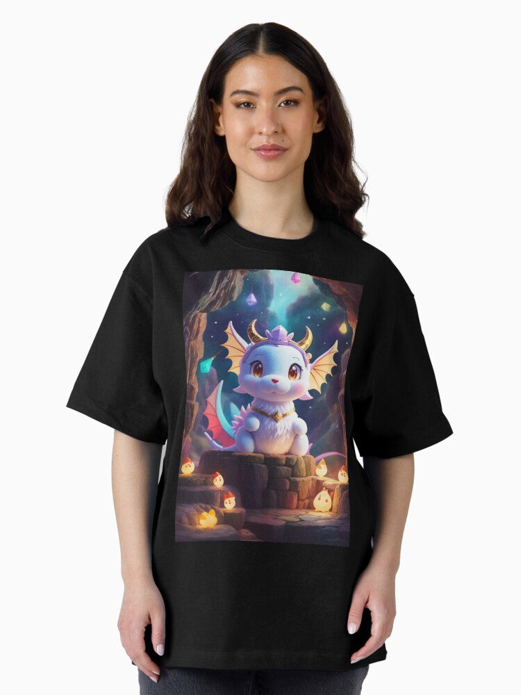 014 Cute Chibi Dragon Oversized T-Shirt