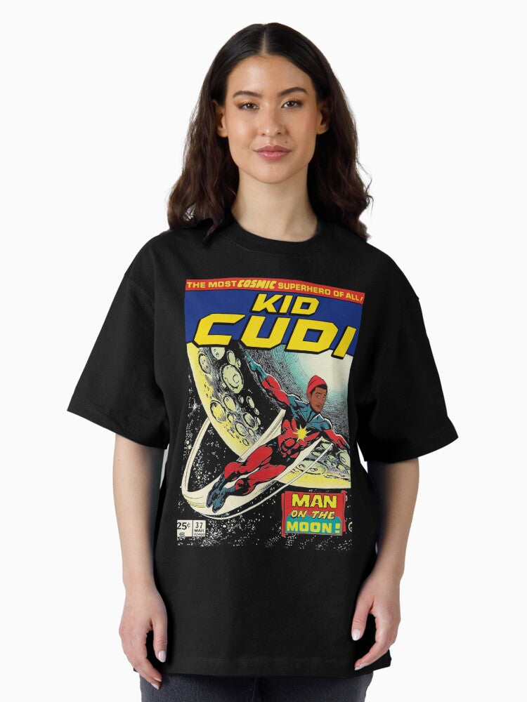 Astronout Man Poster Oversized T-Shirt