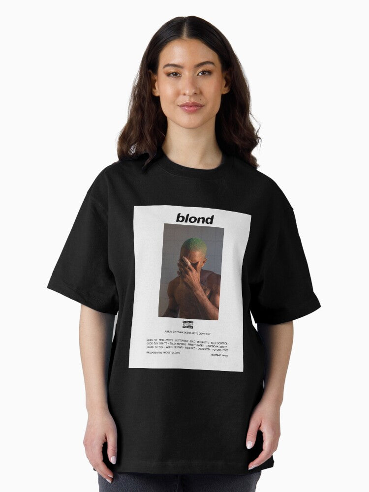 Frank Ocean Blond Album HD Poster Tracklist Design Oversized T-Shirt