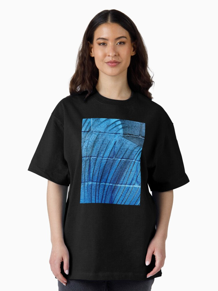 Hip hop background street art graffiti urban art modern poster Oversized T-Shirt