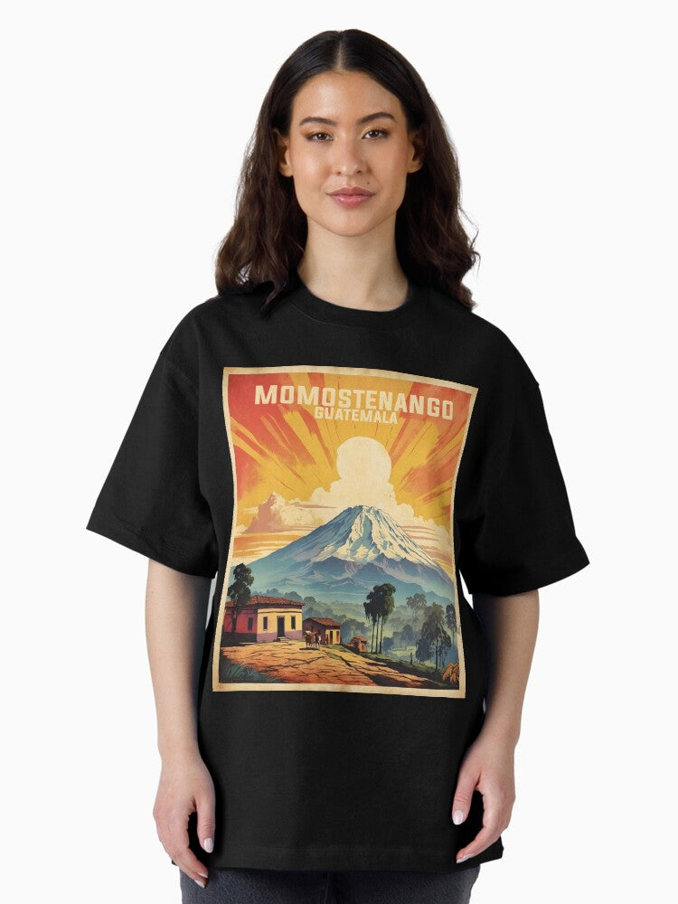 Momostenango Guatemala Vintage Poster Tourism Oversized T-Shirt