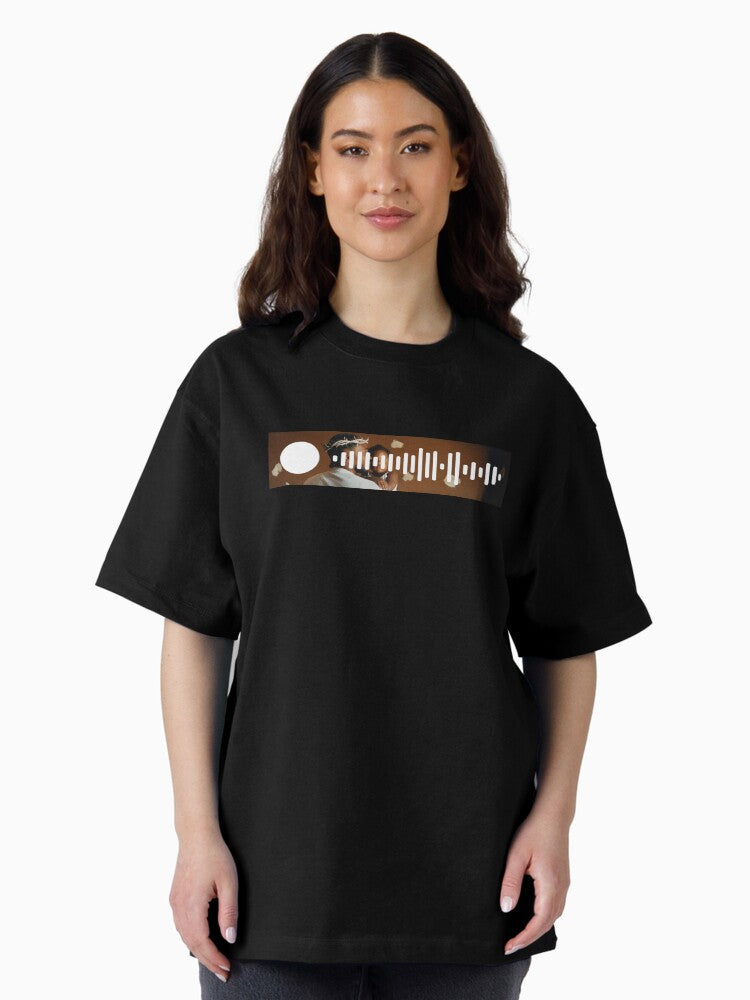 Father Time - Kendrick Lamar Spotify Scan Code Oversized T-Shirt