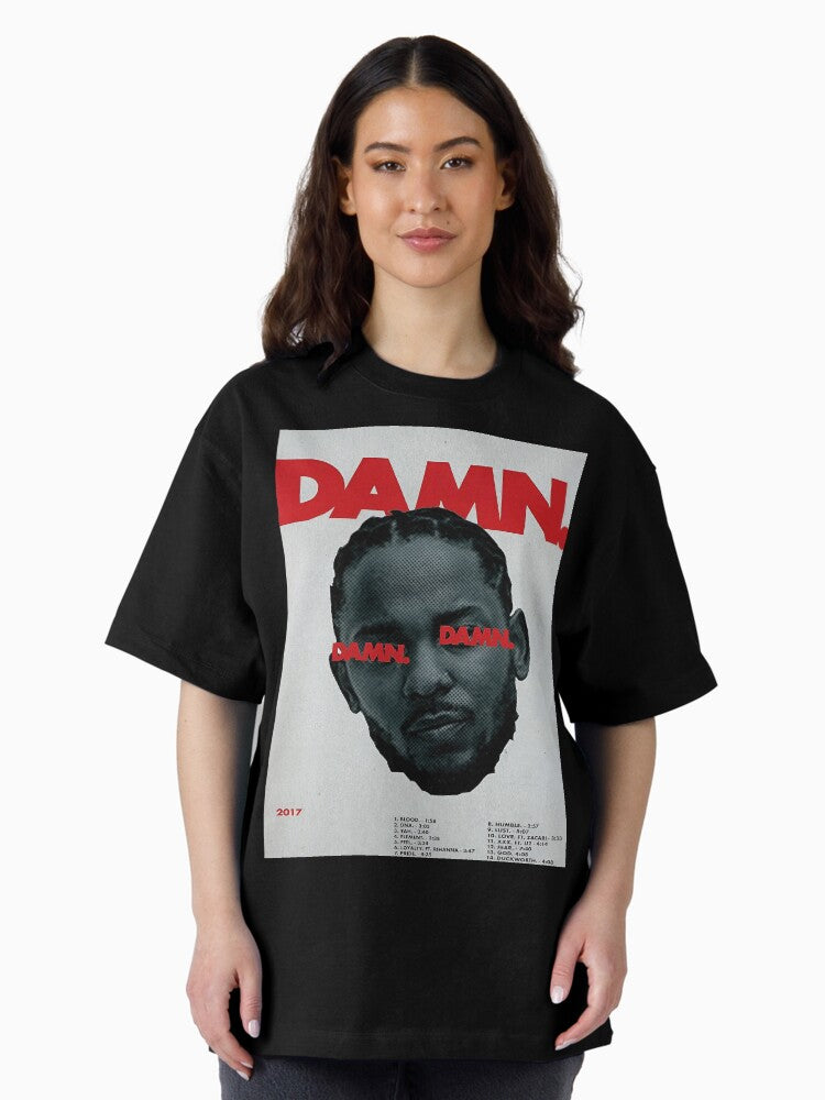 Lamar Damn Album Poster Oversized T-Shirt