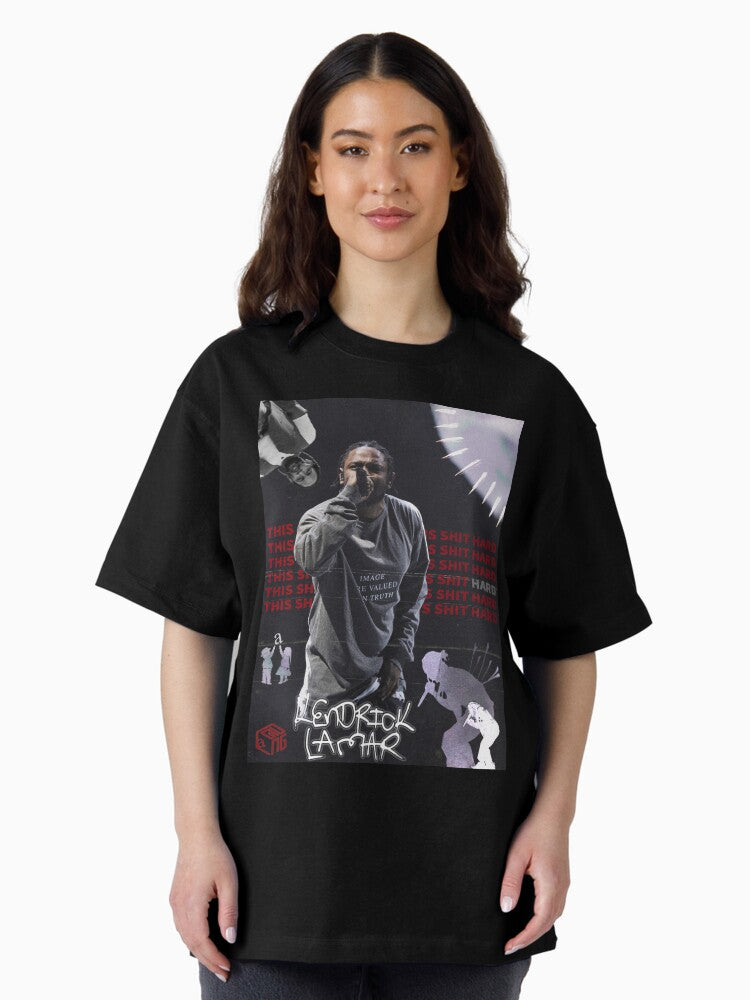 Kendrick Lamar Poster Oversized T-Shirt