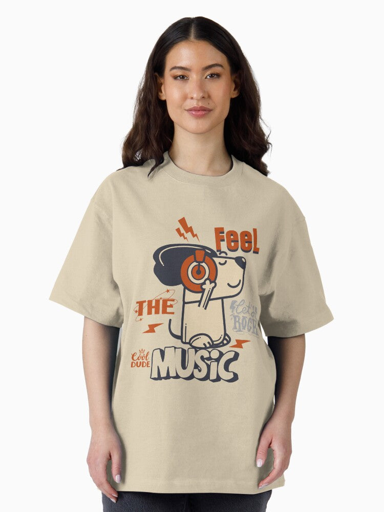 Feel the music Oversized T-Shirt
