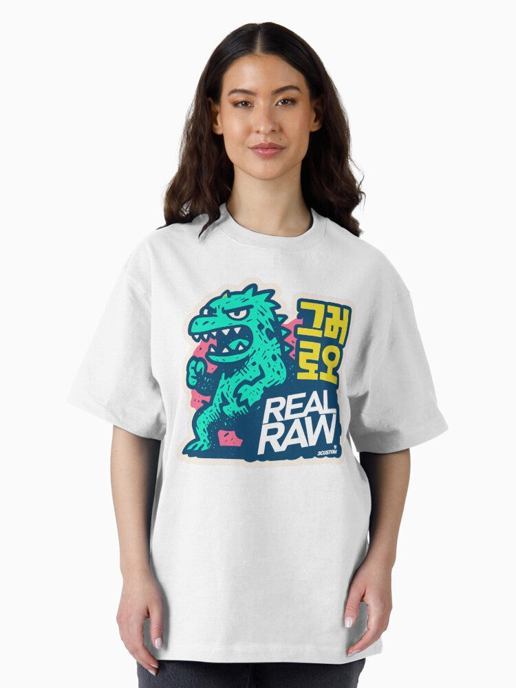 "RAW KAIJU – Urban Monster Style" Oversized T-Shirt