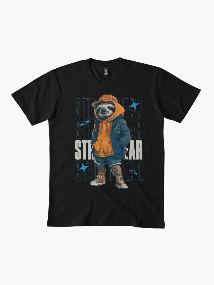 "Sloth Street Swagger" - Urban Sloth Fashion Graphic Premium T-Shirt