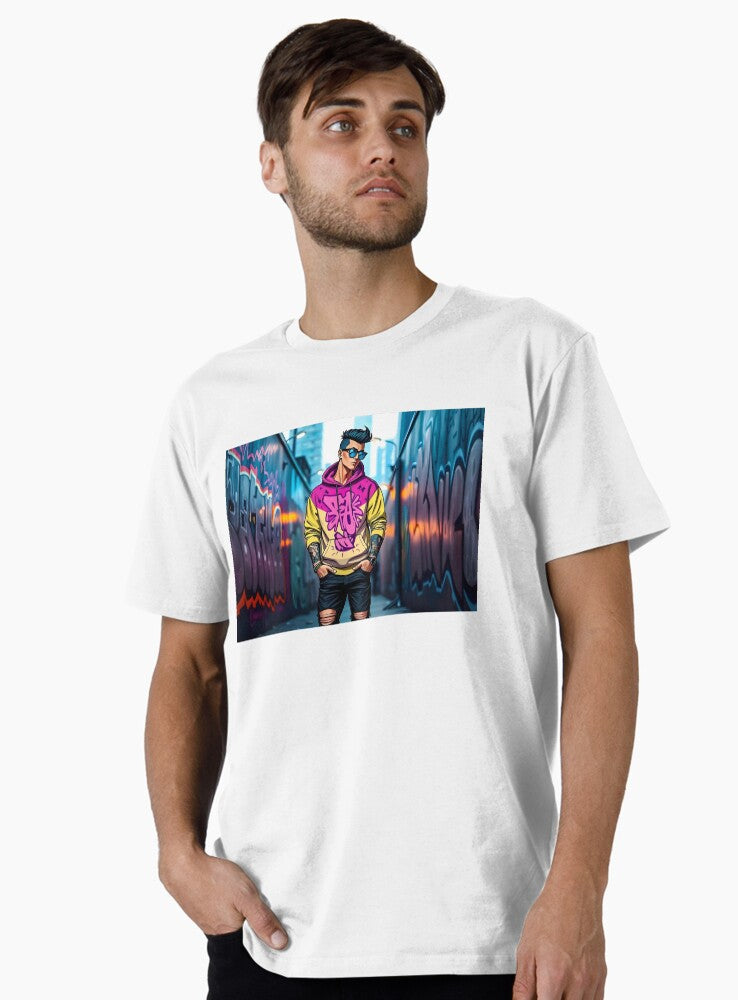 Urban Street Style Graffiti Hoodie Premium T-Shirt