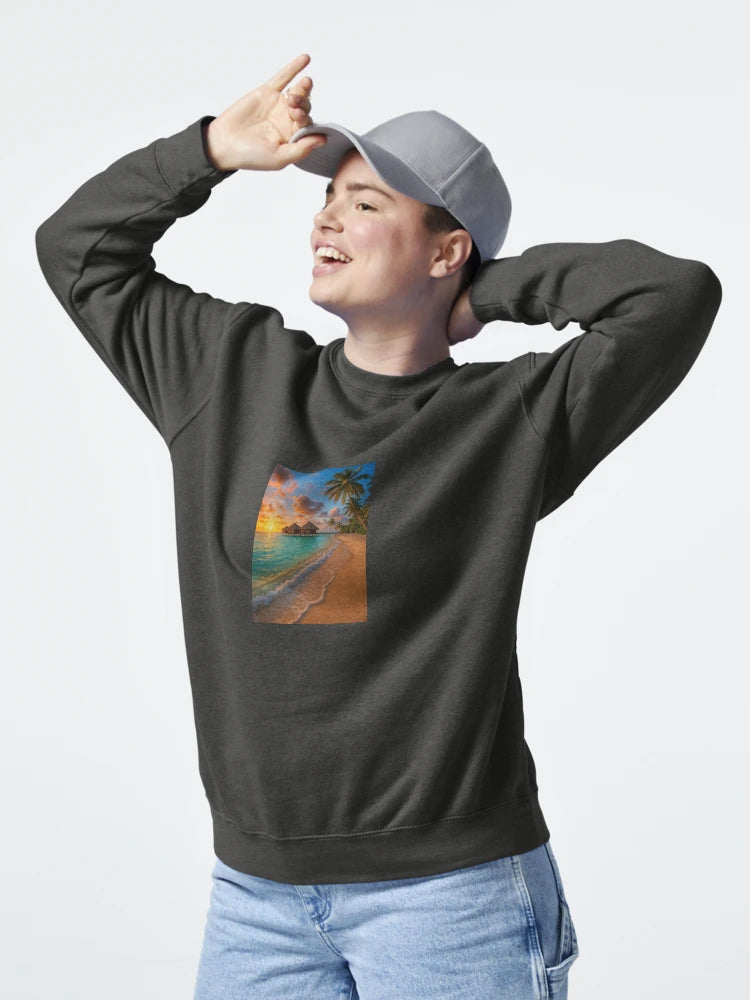 "Tropical Sunset Escape – Paradise Beach iPhone Wallpaper" Classic T-Shirt