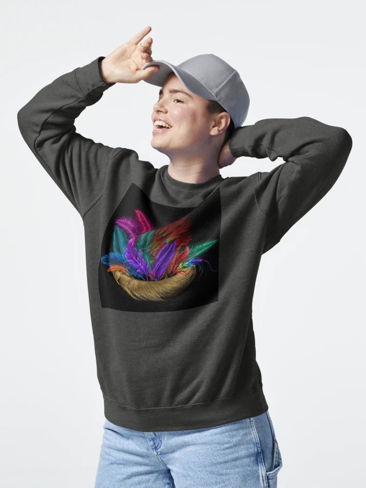 Feather Basket Filled With Bird Feathers Classic T-Shirt