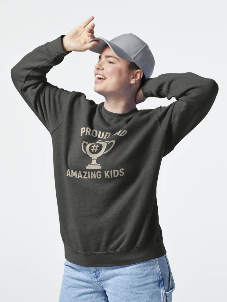 "Proud Dad of Amazing Kids: Customizable Trophy Tee" Classic T-Shirt