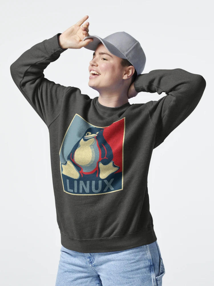 Linux tux penguin obama poster Classic T-Shirt