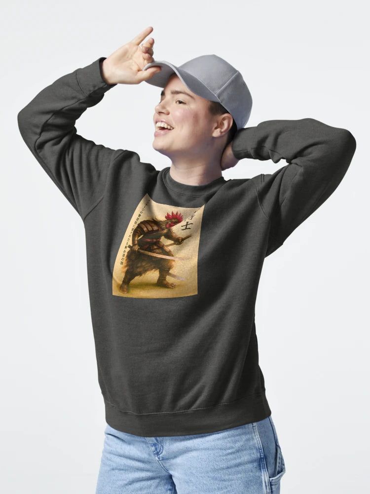 Fierce Rooster Samurai Warrior - Japanese Ink Style Classic T-Shirt