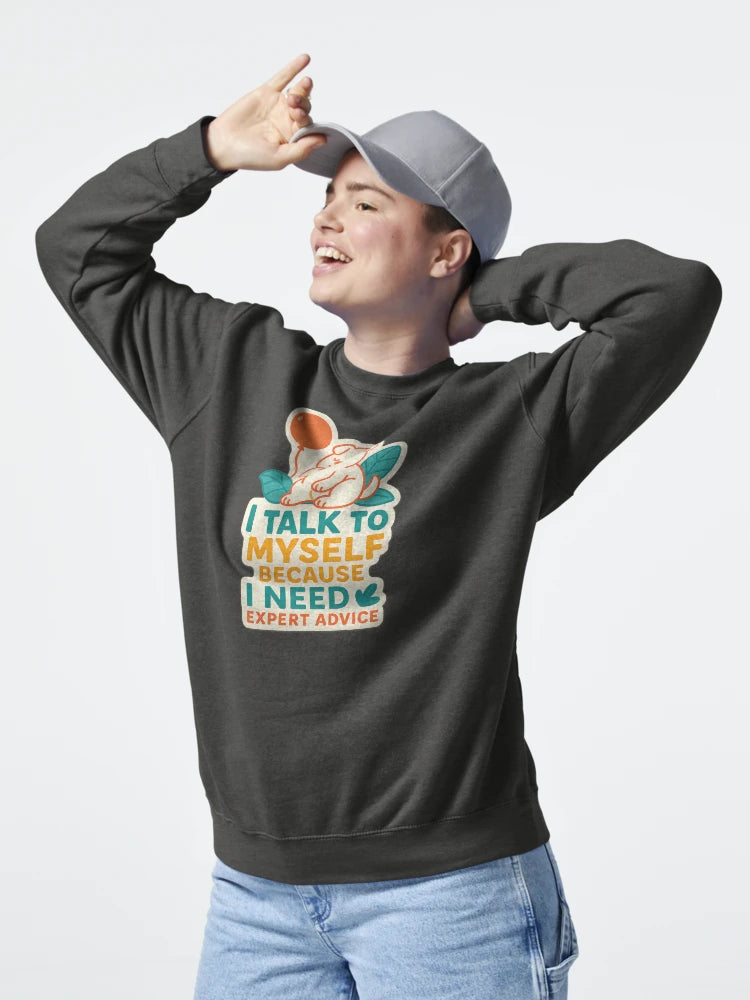 "Not Today, Social Battery is Dead - Funny Introvert Stickerā "I Talk to Myself ā Funny Expert Advice Dog Stickerā Classic T-Shirt