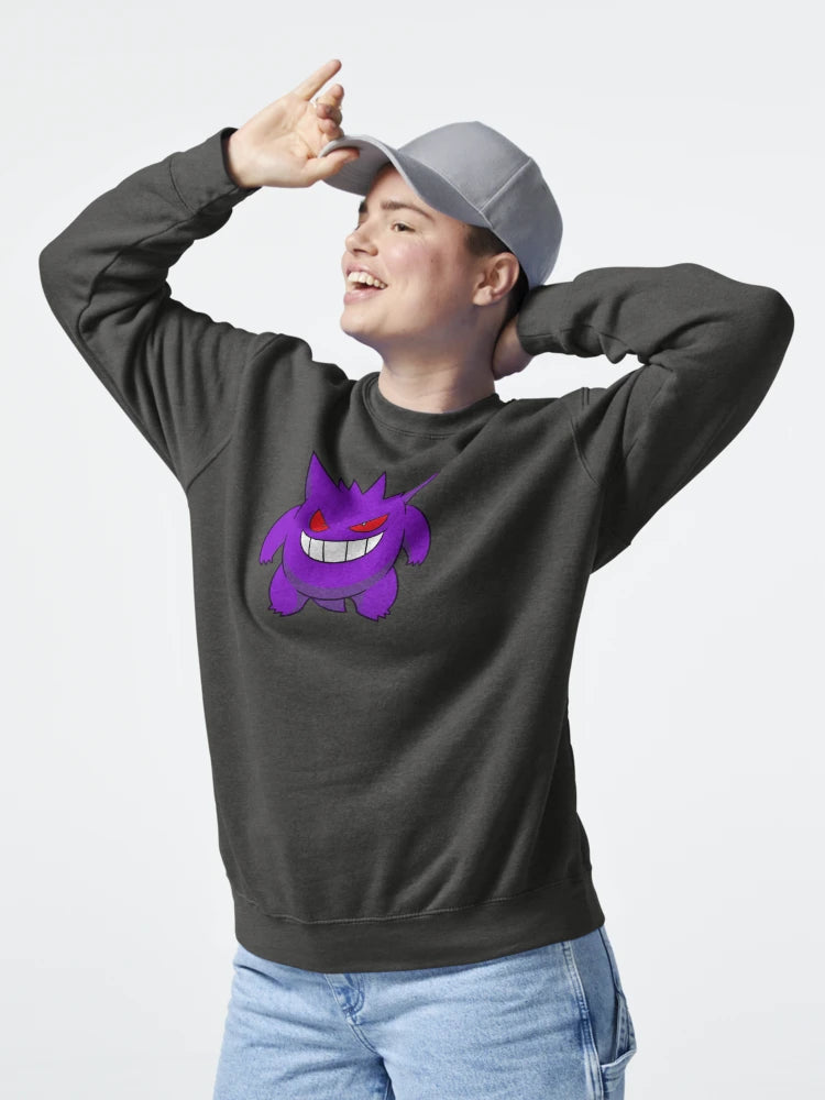 #0094 Fat Little Ghost Monster in a Pocket | GrimShady | Logo Design | Anime fashion Classic T-Shirt