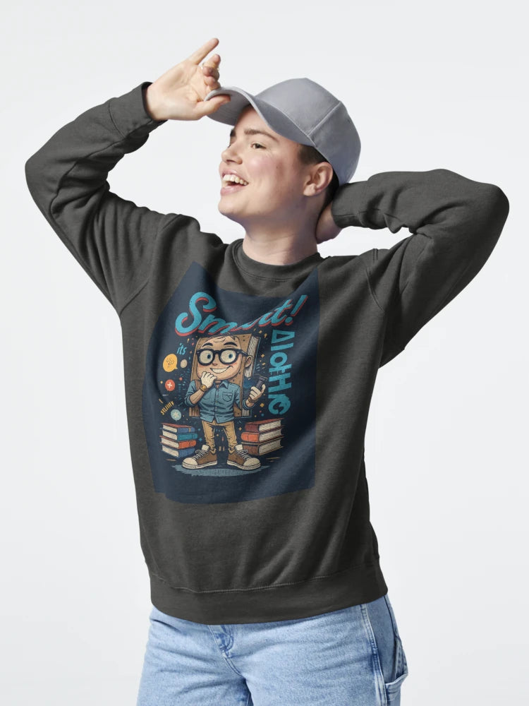 "Smart Kid Cartoon Graphic Tee – Book Lover Edition" Classic T-Shirt