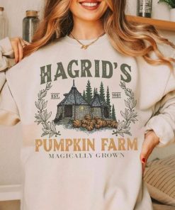 Hagridâ€™s Pumpkin Patch Sweatshirt â€“ Tshirt â€“ Hoodie, Vintage Fall Shirt, Retro Halloween Shirt, Pumpkin Patch Sweatshirt, Wizard Halloween Shirt, Spooky Season, For Men, For Women, Casual, Classic Fashion