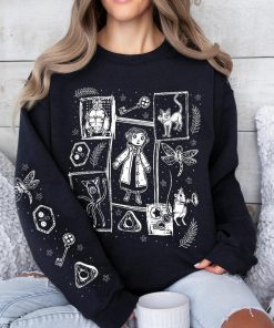 Coraline Three Ghost finding Sweatshirt Hoodie, Coraline Fantasy movies tshirt, Horror Character Shirt, Halloween Crewneck Sweatshirt
