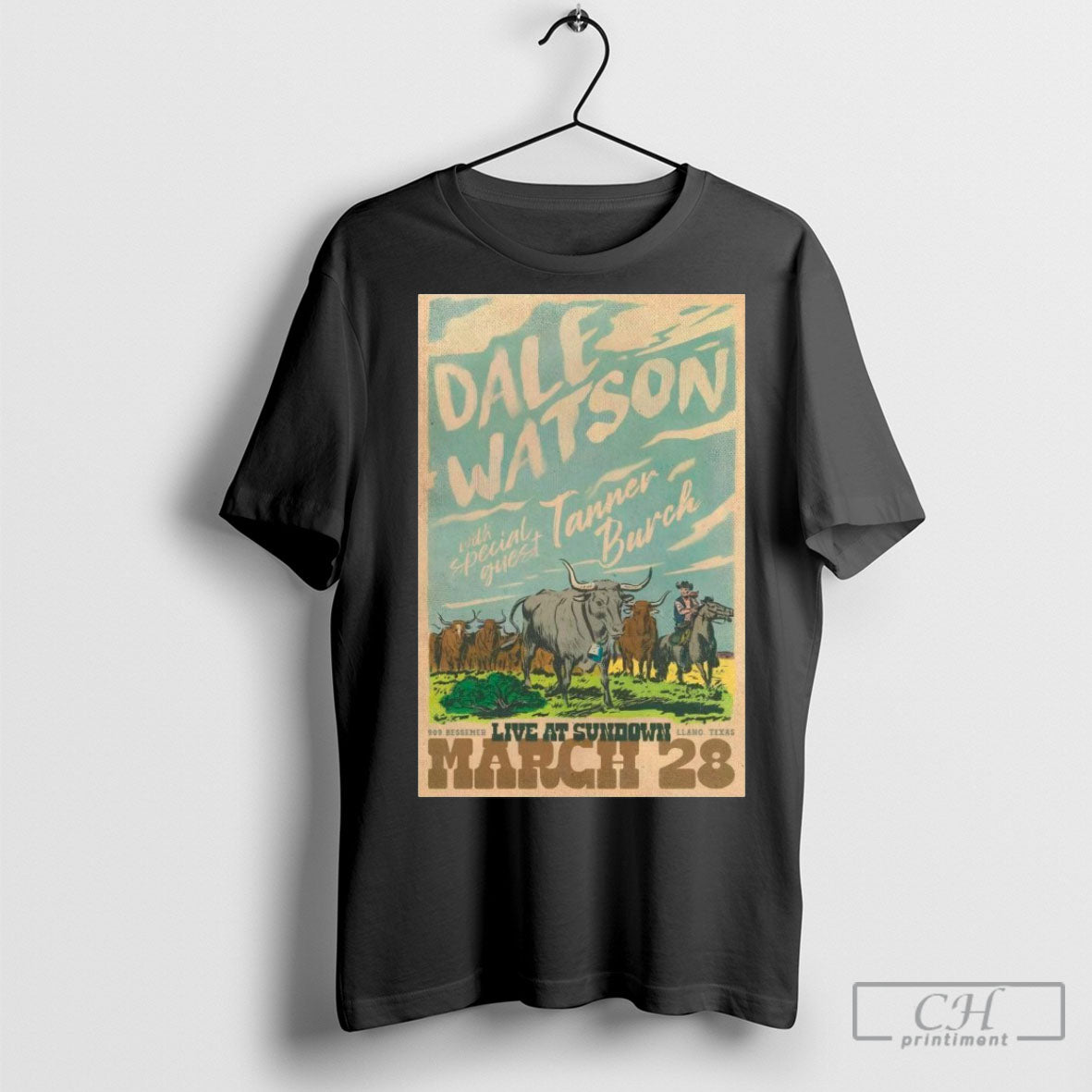 909 Bessemer Avenue Llano Tx Event Dale Watson Mar 28 2025 Poster Shirt