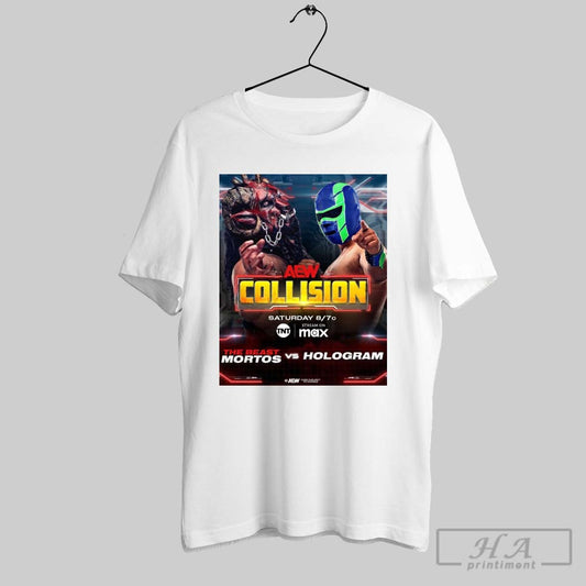 Aew Collision The Beast Mortos Vs Hologram Saturday February 22 2025 Poster T Shirt