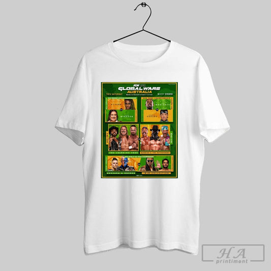 Aew Global Wars Australia This Saturday Roh Womens World Championship Athena Vs Alex Windsor Poster T Shirt