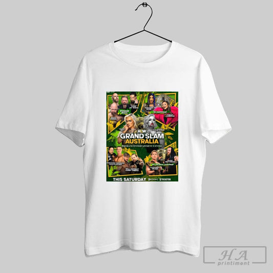 Aew Grand Slam Australia Brisbane Entertainment Centre Kyle Fletcher Takeshita Feb 15 2025 Poster T Shirt