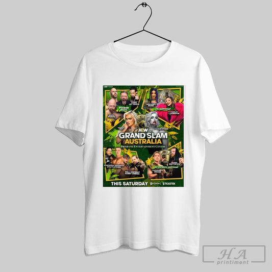 Aew Grand Slam Australia Brisbane Entertainment Centre Mariah Toni Storm Brisbane Brawl Tbs Championship Poster T Shirt
