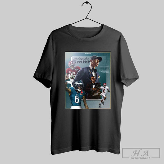 Alabama And Philadelphia Eagles Wr Devonta Smith Win The Heisman Trophy Cfp National Title And Super Bowl Poster T Shirt